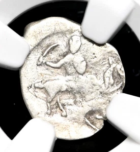 RUSSIA Ivan IV "The Terrible", 1533-1584. Silver Sword Kopek, NGC VF35, Error  - Picture 1 of 4