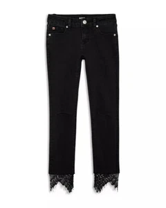Hudson Kids Lacey Crop Ankle Skinny Jet Black Girl Sz 10 NWT $59 A2 - Picture 1 of 7