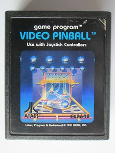Video Pinball (Atari 2600, 1981) nur Spiel -- gereinigt & getestet (NTSC-US-CA) - Bild 1 von 3