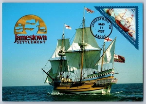 #4136 Settlement of Jamestown FDC Maxi Card - Picture 1 of 2