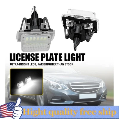 LED Number License Plate Light For Mercedes Benz W212 S212 2008-2012 E350 E550 H - Image 1 of 4