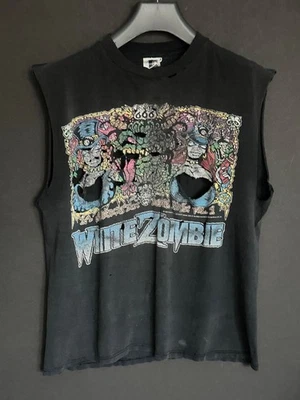 Camiseta negra desteñida Destruida La Sexorcisto años 90 BLANCA ZOMBIE La Sexorcisto talla L Foto 1 de 4