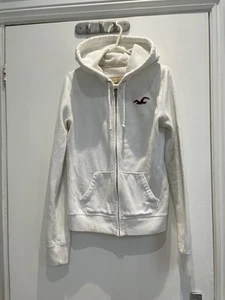 Cream Hollister Hoodie Size S - Picture 1 of 3