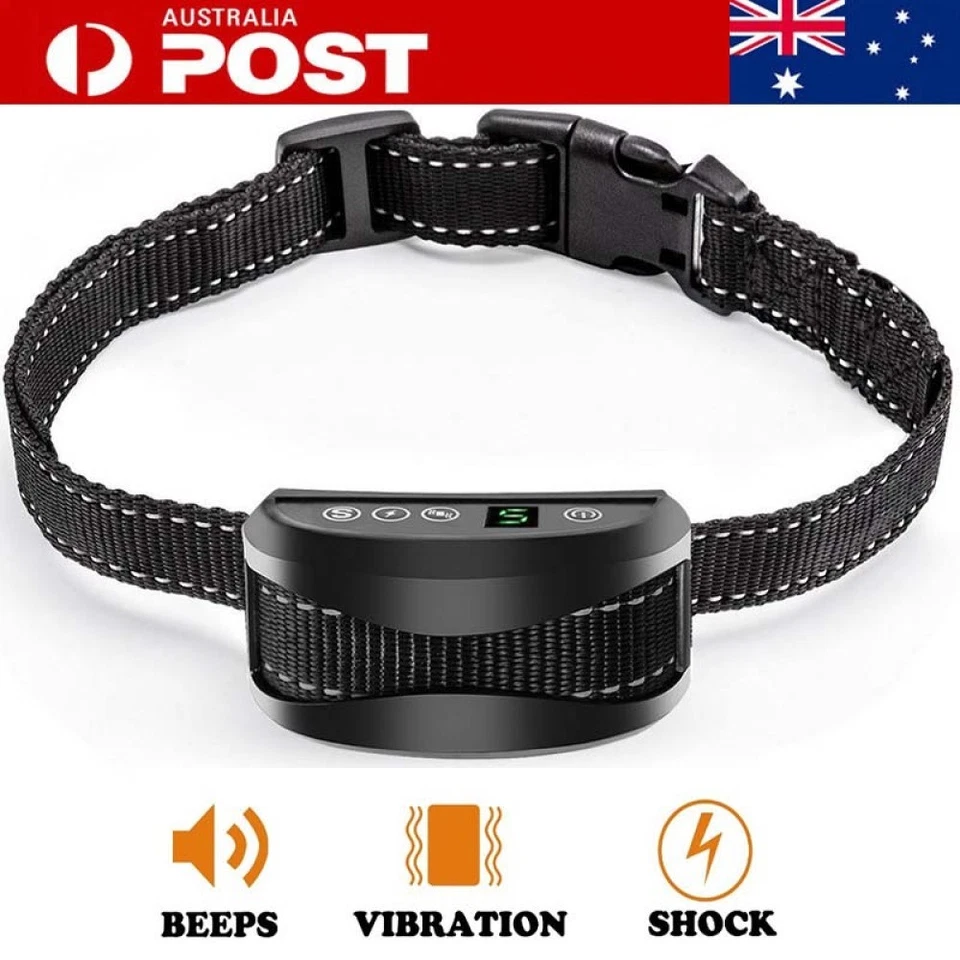 Anti Bark Dog Collar Auto Stop Barking Training Collar Obedience Rechargeable - image 1 of 4