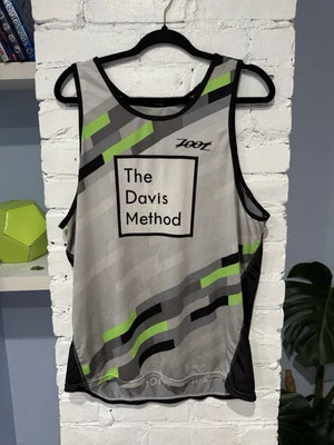 Camiseta de ciclismo Zoot Performance sin mangas talla L gris verde Foto 1 de 4