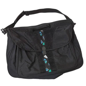 Vintage Nike Retro 90s 80s Messenger Bag Crossbody Duffle Aktentasche Schwarz Groß - Bild 1 von 8