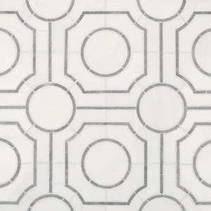 Bianco Dolomite 10 in. x 10 in. Regency Polished Marble Tile for Kitchen Back... - Picture 1 of 7