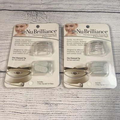 NuBrilliance Microdermabrasion Fine Diamond Tip Replacement Filters 30217P Lot 2 - Image 1 of 3