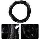 Comfortable Diamond Pattern Car Steering Wheel Cover Easy Installation