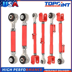 For 08-14 Honda Accord 09-14 Acura TL 6pc Rear Toe Control Camber Arm Set-back - Bild 1 von 5