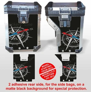 Adesivi valigie Bussola per moto bmw stampe borse R1200 R1250 GS Adventure bags - Foto 1 di 1