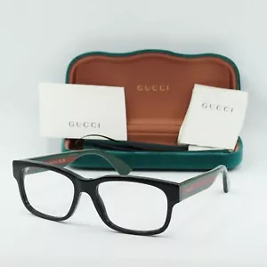 NEW GUCCI GG0343O 007 Black/Multicolor 57mm Eyeglasses - Picture 1 of 6