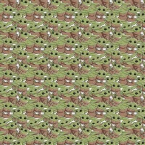 Fat Quarter Mandalorian Baby Yoda 100% Cotton Quilting Fabric - Camelot Fabrics - Picture 1 of 2