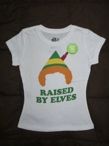 Elf The Movie Girls White stretch short Sleeve top size 6/6X NWT - Picture 1 of 1