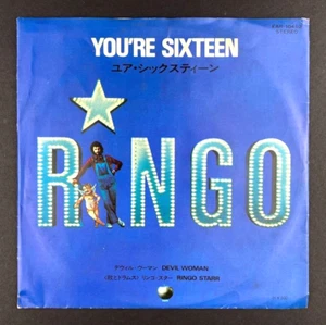 Ringo Starr You're Sixteen • Japan Press 7" 45-RPM Single Record NM M- - Foto 1 di 4