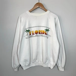 Vintage 1988 Florida Sweatshirt Sunshine Coverups Womens Large USA - Picture 1 of 13