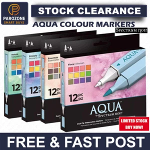 Spectrum Noir Aqua Aquarellmarker - Alle Sets verfügbar (12er Pack) - Bild 1 von 14