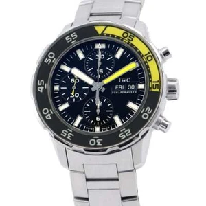 IWC Aquatimer Chronograph 45.6mm Stainless Steel Black Dial IW376708 - Picture 1 of 21