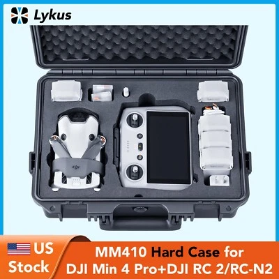 Lykus Titan MM410 Waterproof Hard Case for DJI Mini 4 Pro/Mini 3/Pro[CASE ONLY] - Image 1 of 4