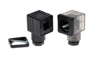 Enchufe de cable/enchufe DIN 43650A (ISO 4400) Forma A Enchufe Din 24V 115V 230V 1-250V AC/DC - Imagen 1 de 1