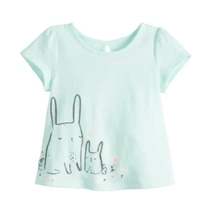 Camiseta 6 Meses Niñas Color Como Nueva con Gráfico Conejitos Jumping Beans Nueva Con Etiquetas Nueva - Imagen 1 de 1
