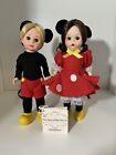 31642 MADAME ALEXANDER DOLL IN BOX 8" - MICKEY MOUSE & MINNIE MOUSE SET