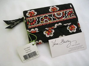 Vera Bradley PIROUETTE Euro WALLET Coin TRI-FOLD FOR Handbag TOTE Backpack  NWT - Picture 1 of 4