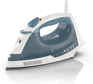 BLACK+DECKER Easy Steam Kompaktbügeleisen für Kleidung, automatische Abschaltung, Antihaftbeschichtung, - Bild 1 von 12