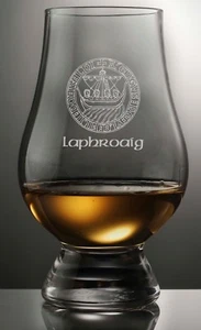 LAPHROAIG ISLAY CREST GLENCAIRN SCOTCH WHISKY TASTING GLASS - Picture 1 of 3