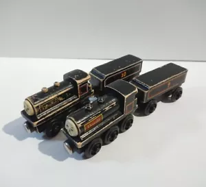 Thomas Wooden Railway Train - Flat Magnet Donald & Douglas - Learning Curve BRIO - Picture 1 of 5