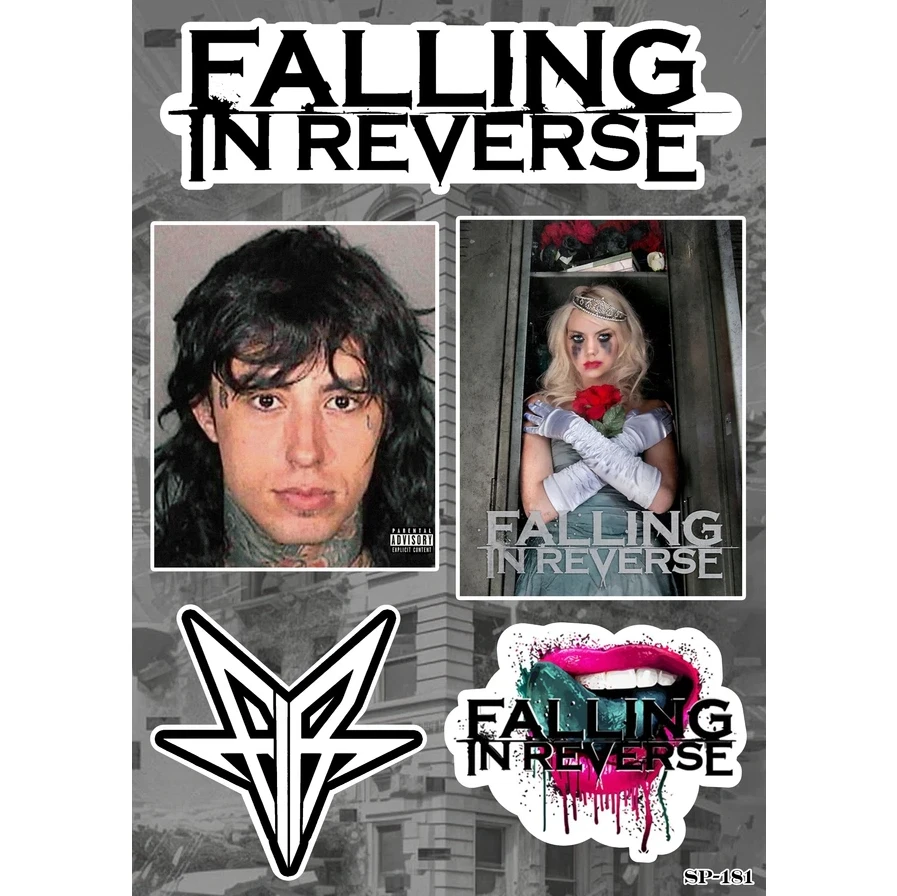 Falling In Reverse Sticker Pack | American Hard Rock Post-Hardcore Pop Punk Band