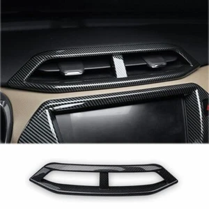 For Chevy Trailblazer 2021-2023 Carbon Fiber Console Air Outlet Vent Frame Trim - Picture 1 of 7