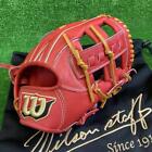 Wilson staff Infield Hardball Glove Right-handed Orange Size 6 w/ bag JAPAN MINT