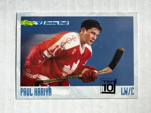 Paul Kariya Top 10 Rookie RC #4 Classic 1993 Hockey Draft Anaheim Ducks NM