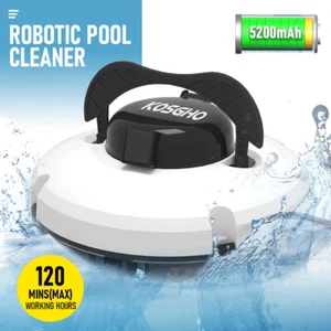 Cordless Robotic Pool Cleaner IPX8 Dual-Drive Motors Automatic Pool Vacuum - Picture 1 of 13