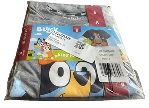 Bluey Gray Halloween Pumpkin Tee T-Shirt Kids Unisex size Medium (8) NWT - Picture 1 of 1