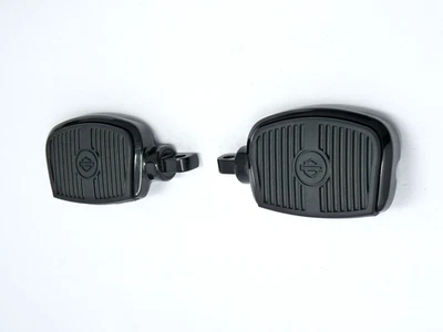 GENUINE HARLEY DAVIDSON BLACK 3" MINI FOOTBOARDS TOURING SOFTAIL DYNA XL NICE! Foto 1 de 4