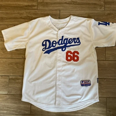 Majestic Los Angeles Dodgers Yasiel Puig White jersey 52 2XL - Image 1 of 4
