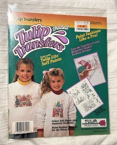 NEW 1990 Tulip Floral Collection Iron-On Fashion Transfer 14x17 Vntg Paintable - Picture 1 of 4