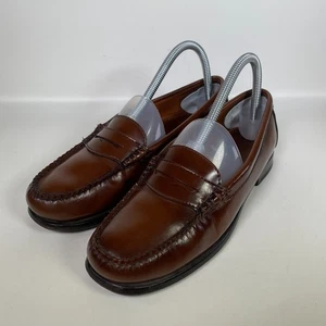 Gh Bass Weejuns Penny Loafers UK 7.5 Women's Brown Leather Shoes Casual - Picture 1 of 19