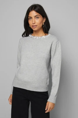 Wallis Grey Marl Jumper Womens Casual Jumpers & Cardigans - Image 1 of 4