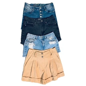 Women’s Shorts Lot of 4 Mixed Brands Handmade Cutoffs Jean Size 26-27 Waist READ - Picture 1 of 21