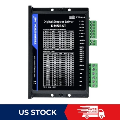 Controlador de motor paso a paso digital DM556T 1,8-5,6A 20-50 VDC para paso a paso Nema 23/24/34 Foto 1 de 4