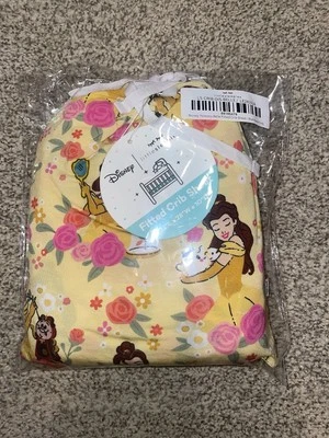 NEW Little Sleepies Disney Princess Belle Fitted Standard Crib Sheet - Image 1 of 2