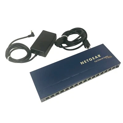 NetGear ProSafe FS116 16-Ports 10/100 Fast Ethernet Desktop Switch - Image 1 of 4