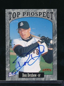 1997 Best Carolina League Top Prospects #24 Don Denbow signed auto autograph