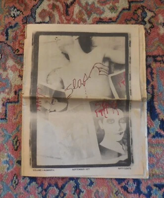 SLASH MAGAZINE Vol. 1 No. 4 - PISTOLS, RAMONES, NUNS, PANTER, MORE!  LOOK! - Image 1 of 4