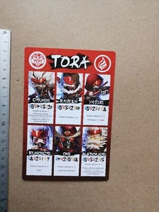 CARTE DE REFERENCE TORA EN FRANCAIS /IKA /MINIATURE NINJA ALL STARS G535 - Imagen 1 de 1