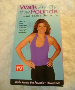 NWT Walk Away The Pounds With Leslie Sansone Box Set Workouts 1-3 VHS - Picture 1 of 4
