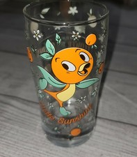 2020 EPCOT Flower & Garden Festival Orange Bird Glass Drinking Cup Juice Disney 